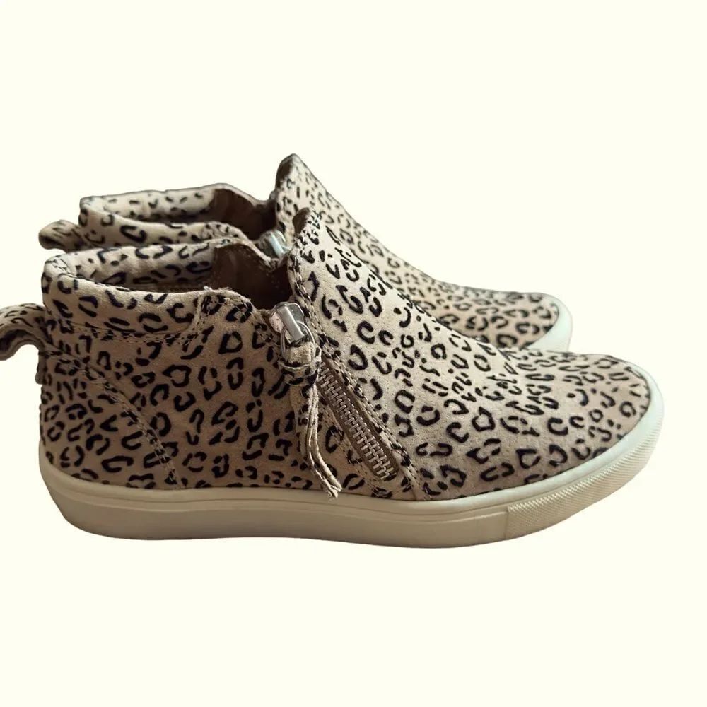 Gianni Bini Leopard Print Ankle Boots Size 6